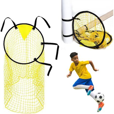 Rete da calcio, Rete da calcio, Rete da calcio bersaglio, Attrezzatura da tiro a rete per allenamenti di calcio, Porte da calcio per adulti e bambini, 45 x 60 cm (1/5)