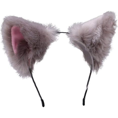 Headband Oreilles De Chat - Bandeau Fluffy Pour Cosplay - Accessoire Fête Halloween Carnaval Noël - 1 Pièce (1/5)
