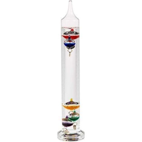 Objet de Décoration/Thermomètre de Galilée en Verre/Dimensions : 28 x 5,5 cm (1/4)