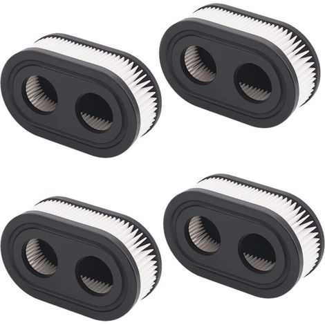 Filtre de tondeuse à gazon 4 pièces, filtre à Air de remplacement, Compatible avec les moteurs Briggs & Stratton 798452 593260 (1/4)