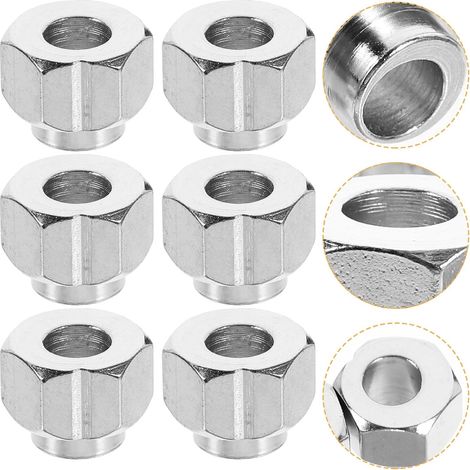 Écrous Hexagonaux en Acier A3 Nickelé pour Colonne D'isolation Imprimante 3d, Filetage Intérieur, Pack de 20 Pièces Argentés, Compatibles Guide Linéaire et Rainure en V (1/5)