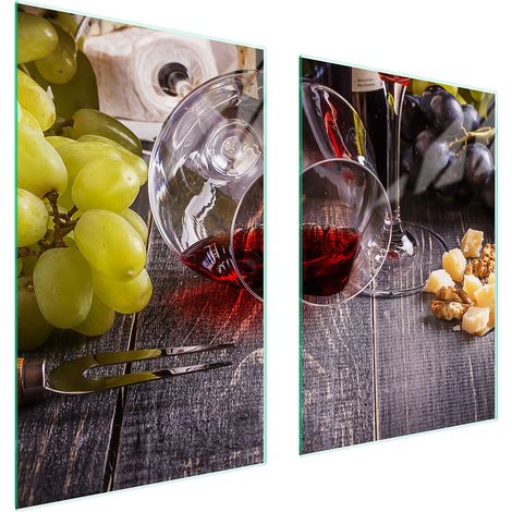 PLACA PROTECTORA DE VIDRIO PARA COCINA 65x52 VINO (1/5)