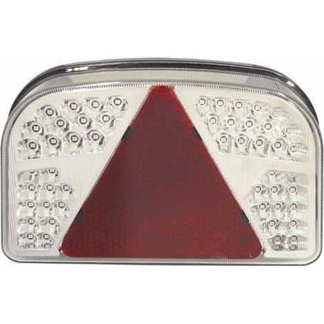 Feu arrière gauche a Led 10-30v 6 fonctions + catadioptre 149x244 mm (1/2)