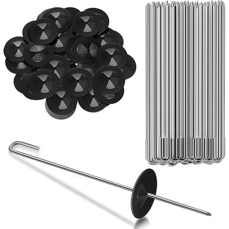 Lot de fixations pour grilles de protection de panneaux solaires (50 sets) Clips de clôture anti-oiseaux, acier inoxydable, fixations pour grilles anti-pigeons de panneaux solaires (1/5)