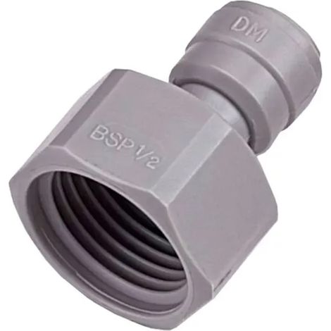 Conector con rosca interna, Manguera 5/16" x 1/2" BSP(P) - Plástico, cónica, resistente a alta presión