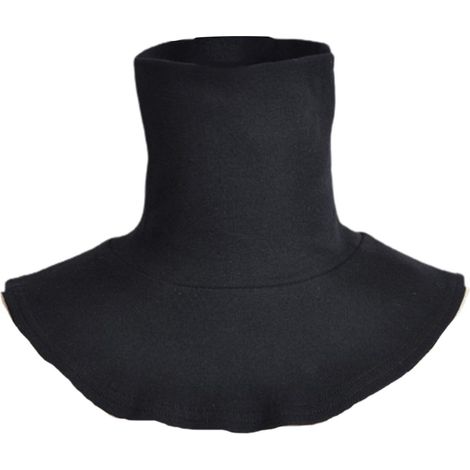 Femmes Hommes Simple Couleur Unie Dickey Faux Faux col col roulé détachable Coton Demi Haut col Haut Couverture Boucle écharpe (1/5)