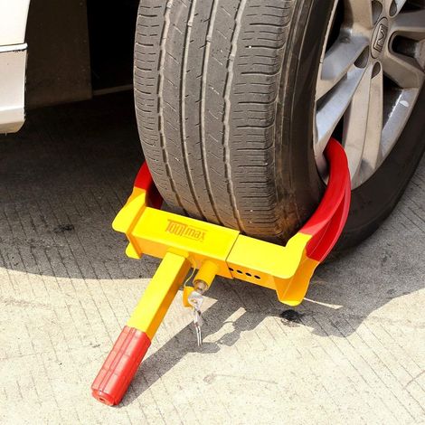 Bloqueo de Seguridad para Rueda Garra Inmovilizador Neumático de Coche Antirrobo (1/5)