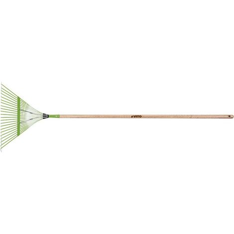 Balai à gazon 157 cm avec manche en bois 22 dents VITO (1/3)