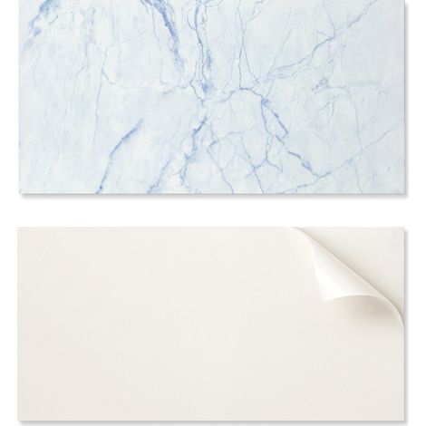 Panel de vinilo autoadhesivo para habitaci贸n de adolescente, 100x50 cm, dise帽o de m谩rmol con vetas.