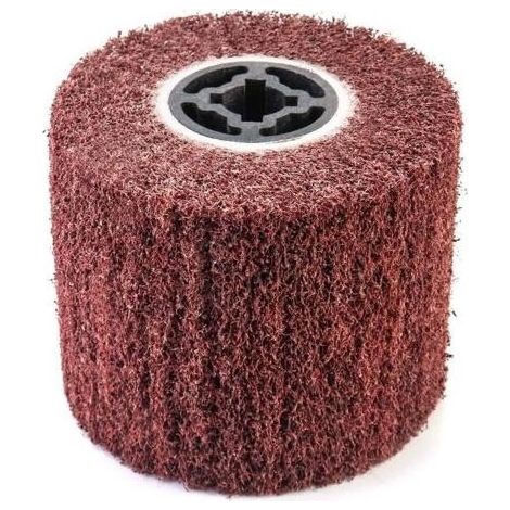 Brosse Abrasive Brosse en Fibre Synthétique pour Rénovateur Extérieur, Ø120x100x19mm, Grain 80 (1/5)