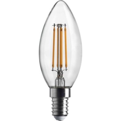 Ampoule LED E14 – 7W – 1055 lm – 4000K Blanc Neutre – Flamme à Filament – Équiv. 75W Incandescente