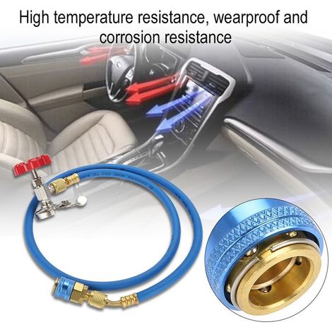 Tuyau de Recharge de Gaz R134a avec Raccord pour Bouteille, Compatible R502 R‑12 R‑22 (1/5)