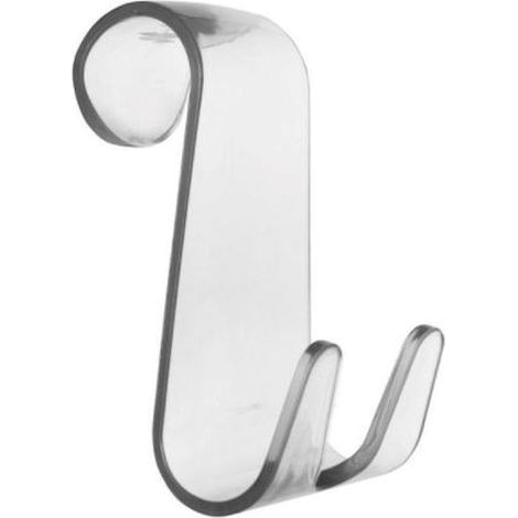 AQUASANIT Jack appendiabito doppio plastica trasparente (cav) codice prod: A110200TR