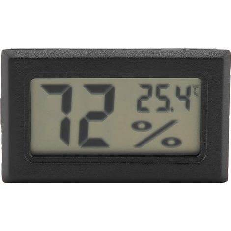 Digital Thermometer Hygrometer with Integrated Probe, Range -50 to 70 Degrees, Humidity 10 to 99%, for Reptile Incubator (1/5)