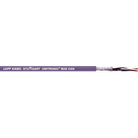 10 Meter Lapp 2170260 Unitronic BUS CAN Busleitung 1x2x0,22 mm² I Buskabel geschirmt I PVC-Signalkabel I Leitung verdrillt I Datenleitung I UL-Zertifiziert I violett