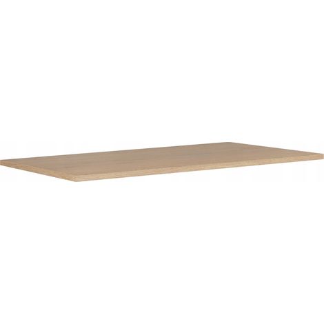 Furnidea - Plan de travail pour meuble de salle de bain SIMPLE en chêne clair 120 cm (1/4)