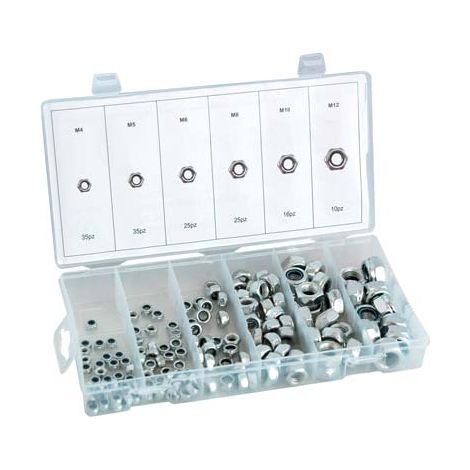 DADO ESAGONALE AUTOBLOCCANTE IN KIT SELF HAND - ZINCATO M 4/12 CF=PZ 146- 1 confezioni