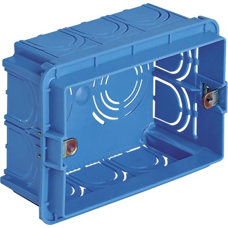 scatola incasso rettangolare 3m azzurro - vimar.