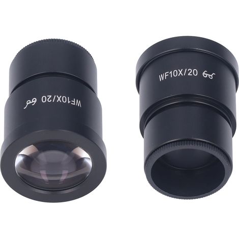 Oculaire grand angle WF10X/20 pour microscope stéréo, point oculaire haut, interface 30mm, usage laboratoire (1/5)