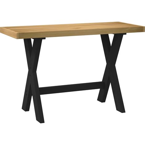 Escritorio NOAIN patas en X madera maciza pino 120x50x75 cm