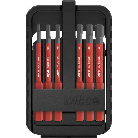 Trousse outils VDE slimBit electric i-6kant 6- Unités Wiha