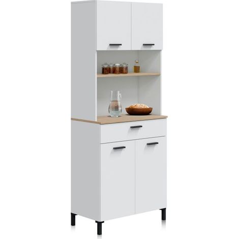 Alacena Nitza Blanco Artik (Blanco Mate) - Natur (ancho) x 185cm (alto) (1/5)