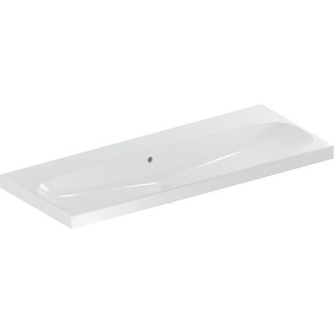 Geberit Acanto lavabo, sans trou pour robinetterie, avec