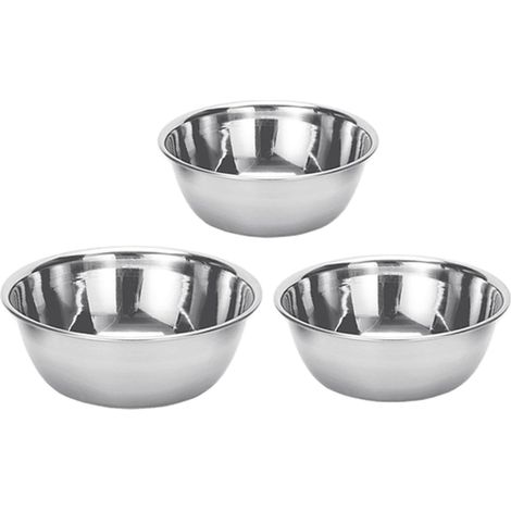 3 Pièces Bol Médicinal En Acier Inoxydable Bol En Acier Inoxydable Argent (1/5)