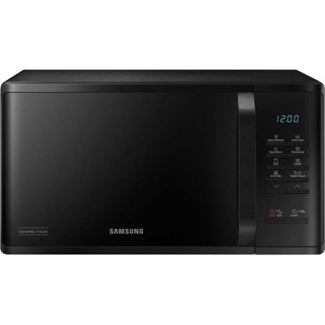 Micro-ondes Samsung MG23K3513AK - 23L - Gril - Electronique - 800W - 28,8 cm - Cavité céramique émail - Noir (1/5)