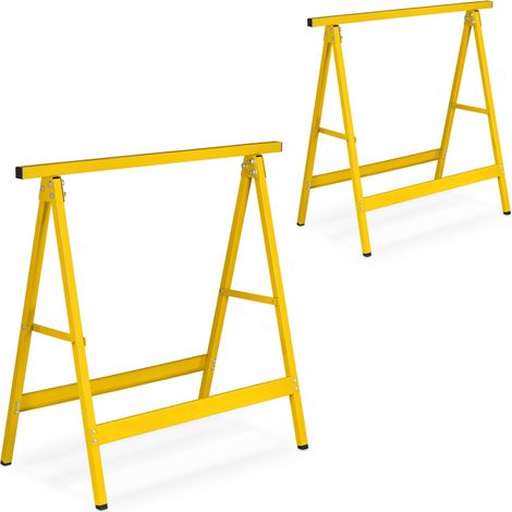 Soportes de trabajo, 2 piezas, amarillo
