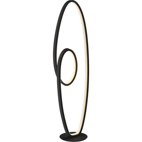 [NEUWERTIG] B-Ware Lucande Stehleuchte Bronwyn LED dimmbar anthrazit Aluminium 122cm 32W 3200Lumen (1/2)