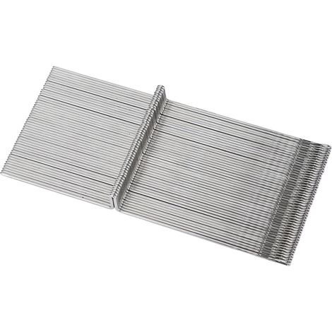 Aghi per macchina da maglieria, lunghezza 13,8 cm, 50 pezzi, aghi in acciaio multifunzionali per tessitura e lavorazione a maglia, per uso domestico. (1/5)