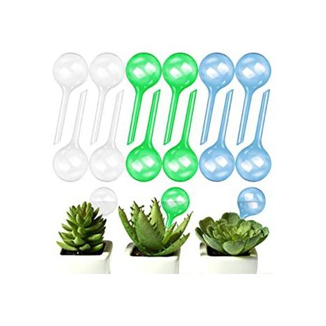 Arrosoir en plastique transparent imitation verre petit arrosoir automatique goutte à goutte pour plantes accessoire de voyage pour fleurs paresseux (1/4)