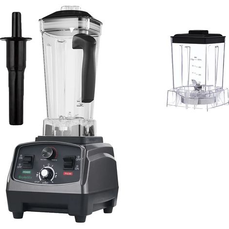 Blender Haute Puissance, Capacité 2L, Design Durable, Pot sec de 600 ml supplémentaire, Prise EU (1/2)