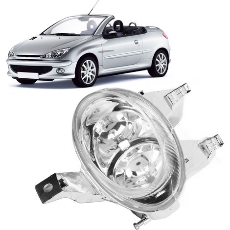 Feux antibrouillard avant et anti-brouillard compatibles avec Peugeot 206 CC 2000-2008 (gauche : 6204T2) (1/5)