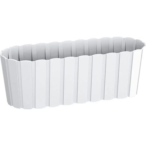 Boardee Case DDEC400 länglicher Blumentopf Weiß