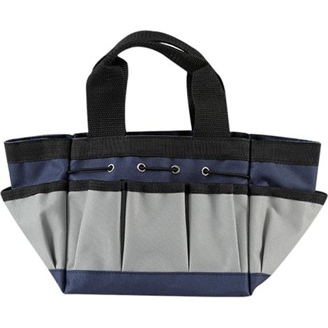 Sac à outils de jardinage robuste et imperméable en tissu épais résistant aux déchirures Design spacieux pour outils, pelle, sécateur, multi-poches, organiseurs d'outils de jardin (1/5)