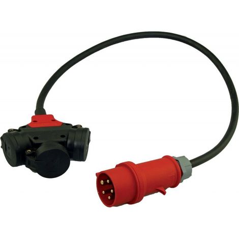 Cavo di prolunga di alimentazione triple IP44 1m H07RN-F5G2.5 CEE 16A