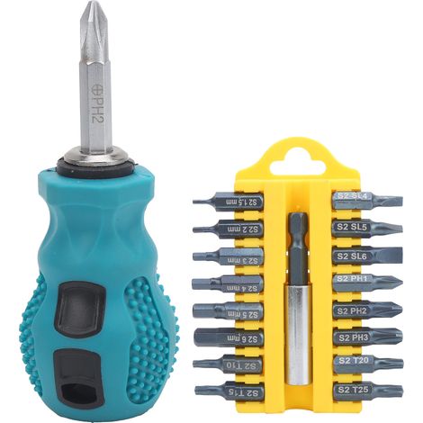 kit tournevisMini Tournevis Multifonctionnel 8180D Portable en Chrome Vanadium avec 20 Embouts et Flexible, Set Compact pour Réparation (1/5)