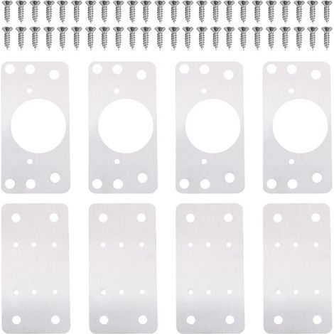 Reparaturplatten für Möbelscharniere, Befestigungsschrauben, Verstärkung für Türen, Schränke, Küchen, Regale