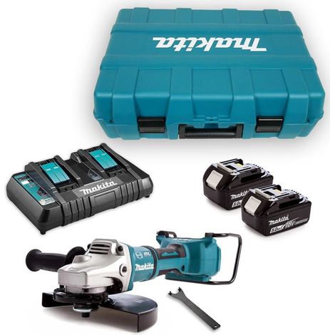 Makita – Meuleuse d'angle 36V LXT Ø230 mm avec 2 batteries 5,0Ah – Moteur Brushless – Technologie XPT pour protection contre l'eau et la poussière (1/10)