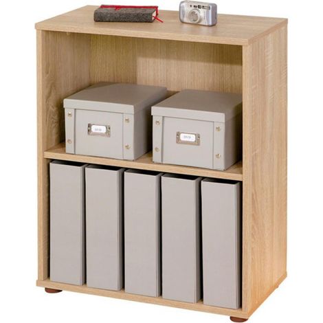 Étagère 2 Niveaux "Delnice" 75cm Chêne Sonoma (1/3)
