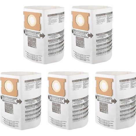 Pack of 5 replacement vacuum cleaner bags made of non-woven fabric - AquaForge (1/2)