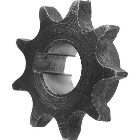 06B Stahlmotorritzel mit 9 Zähnen und Keilnut, 10 mm Innendurchmesser. (1/5)