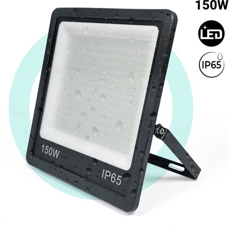 Projecteur LED d'extérieur - 150W - Noir - IP65 - 6000K - Blanc Froid