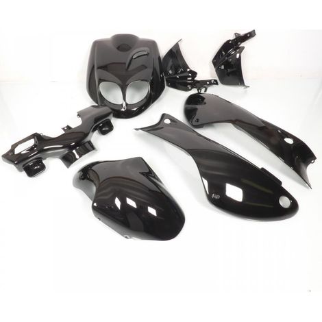 Kit carénage Tun'R pour Scooter Peugeot 50 Trekker noir 7 pièces
