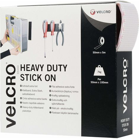 Velcro VEL-EC60244 cinta auto-adhesiva blanca 50 mm x 5 m