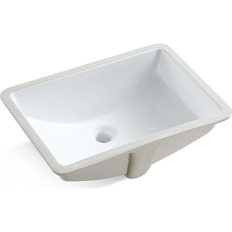 202H-145,7 cm Évier rectangulaire en céramique Blanc pur (1/5)