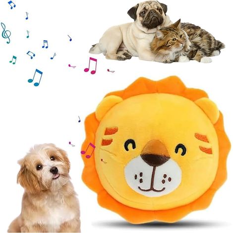 Jouet Interactif pour Chien 2026 - Balle Rebondissante et Active Moving Pet Plush Toy avec Fonction Parlante et Répétitive, Jouet de Chiens en Peluche de Lavable (Cochon Rouge) (1/5)