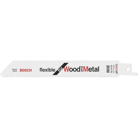 Bosch S 922 VF Lama flessibile per sega a frusta bianca confezione da 5